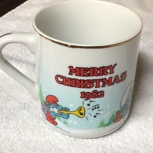 Limited edition Smurf Christmas mug 1982